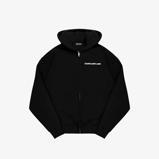 Black StarPlayer Land Zip Up Hoodie